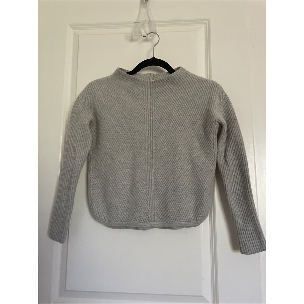 Aritzia Babaton Chalmers Ribbed Knit Sweater Gray XXS